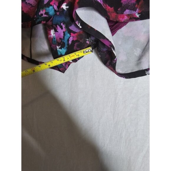 Lululemon Speed Short Mini Midnight Bloom Black Deep Fuschia Size 6 - Picture 7 of 11